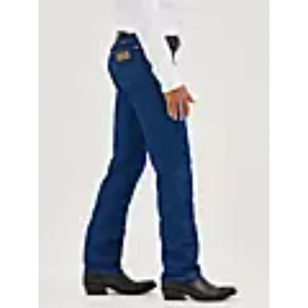 Wrangler 13MWZ cowboy Straight Leg Jeans 38x34 Medium Wash Classic Fit